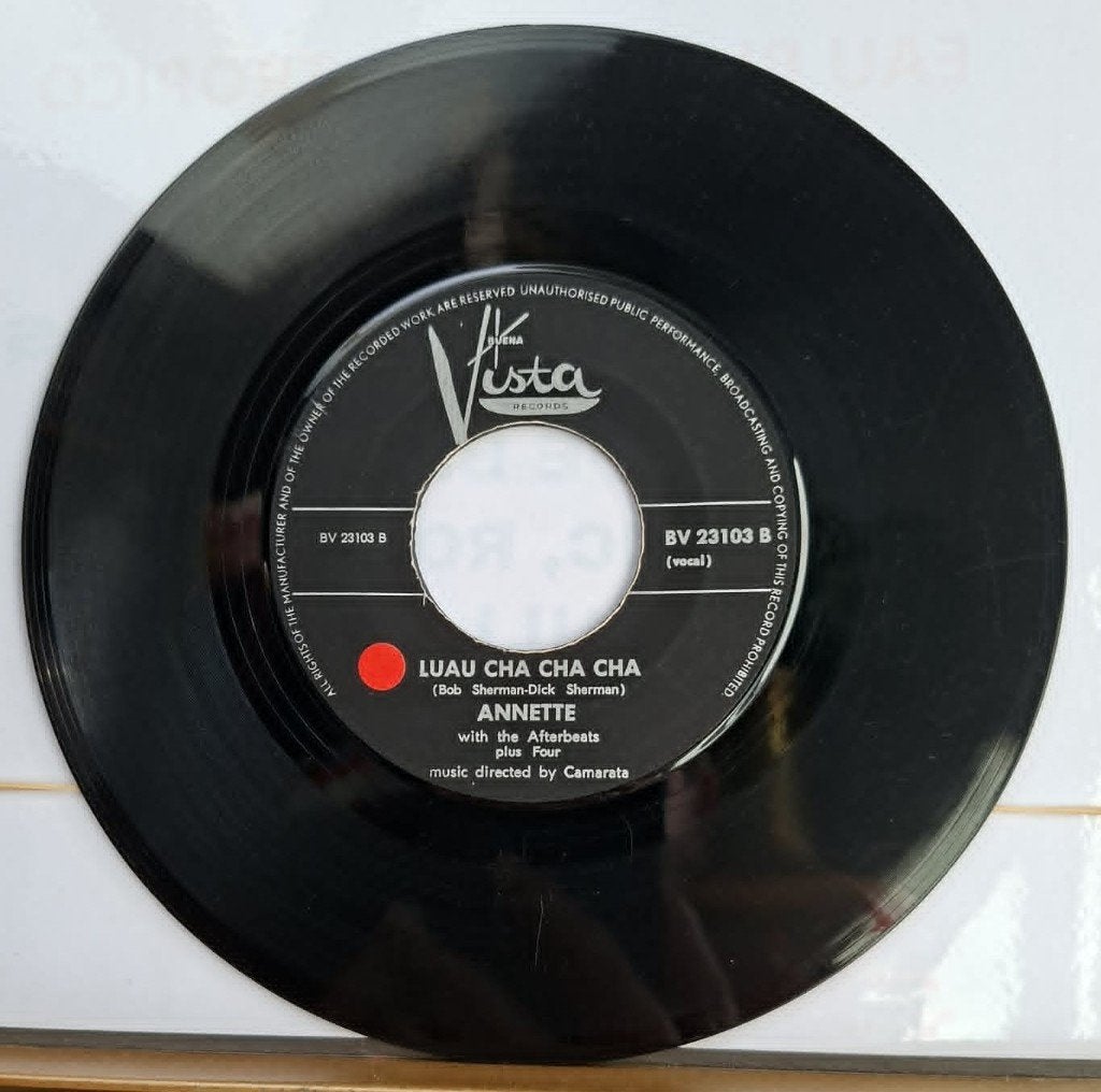Popcorn Groove/Annette — Luau Cha Cha Cha Cha, Gebruikt, 7 inch, Ophalen of Verzenden, Overige typen