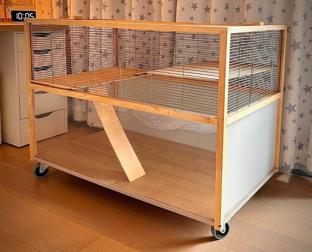 DIERENKOOI (Hamster, cavia, kleine knaagdieren), Dieren en Toebehoren, Ophalen, Kooi, Gebruikt, 60 tot 90 cm