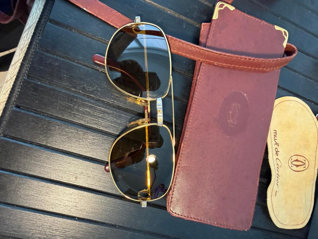 Cartier Zonebrill, Handtassen en Accessoires, Ophalen, Zo goed als nieuw