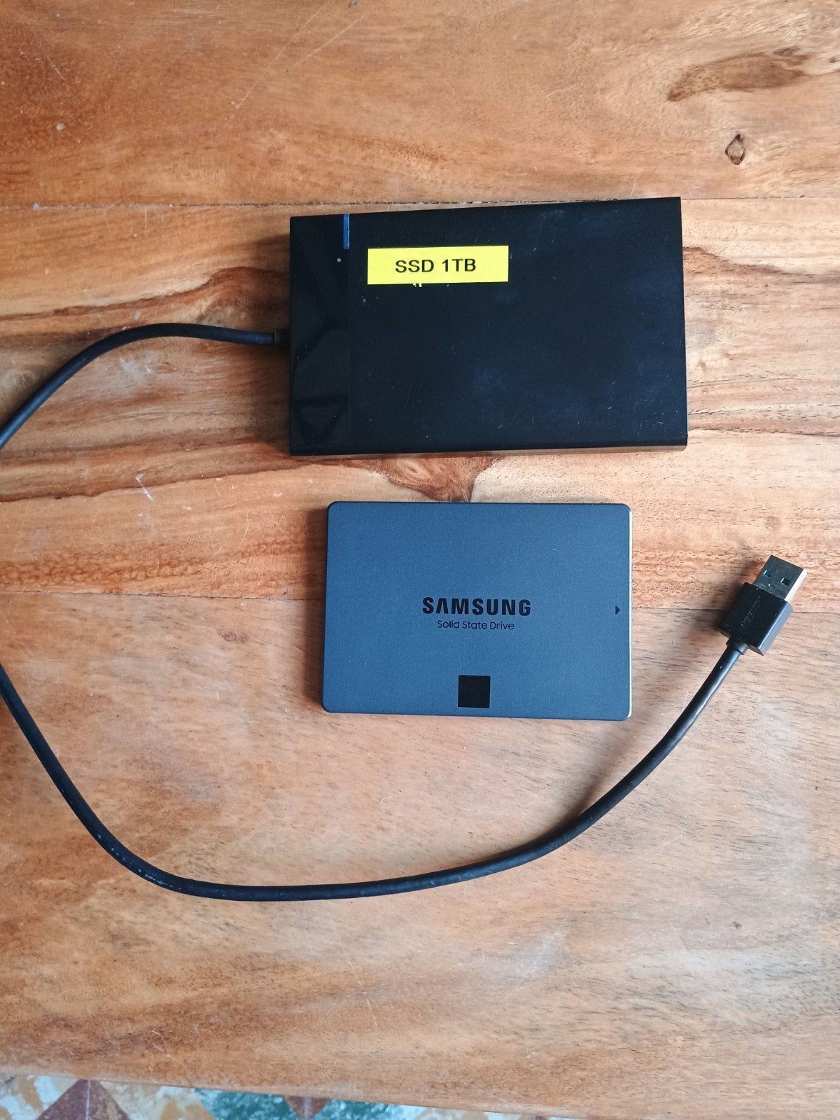 Samsung 870 QVO SSD 1TB + UGREEN Sata usb behuizing, Informatique & Logiciels, Disques durs, Envoi