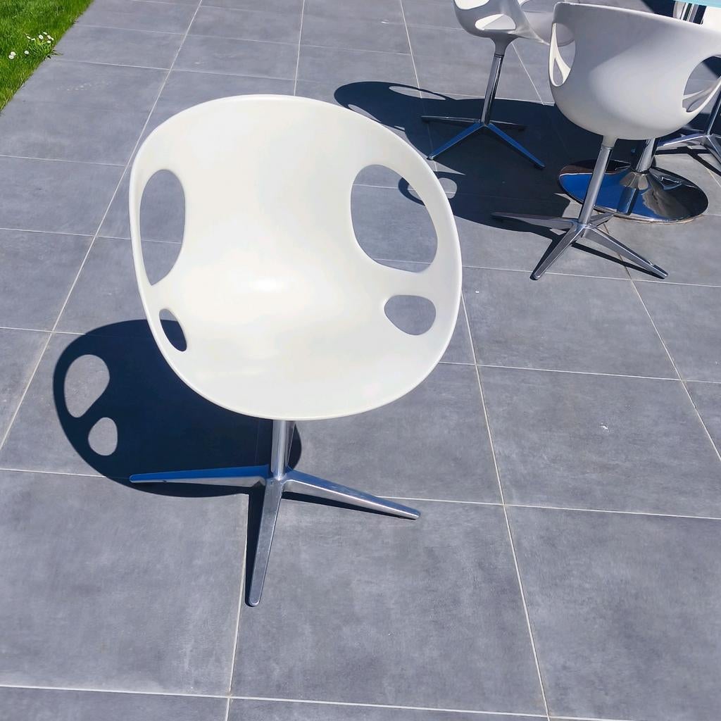 6 Design stoelen Fritz Hansen, Tuin en Terras, Ophalen