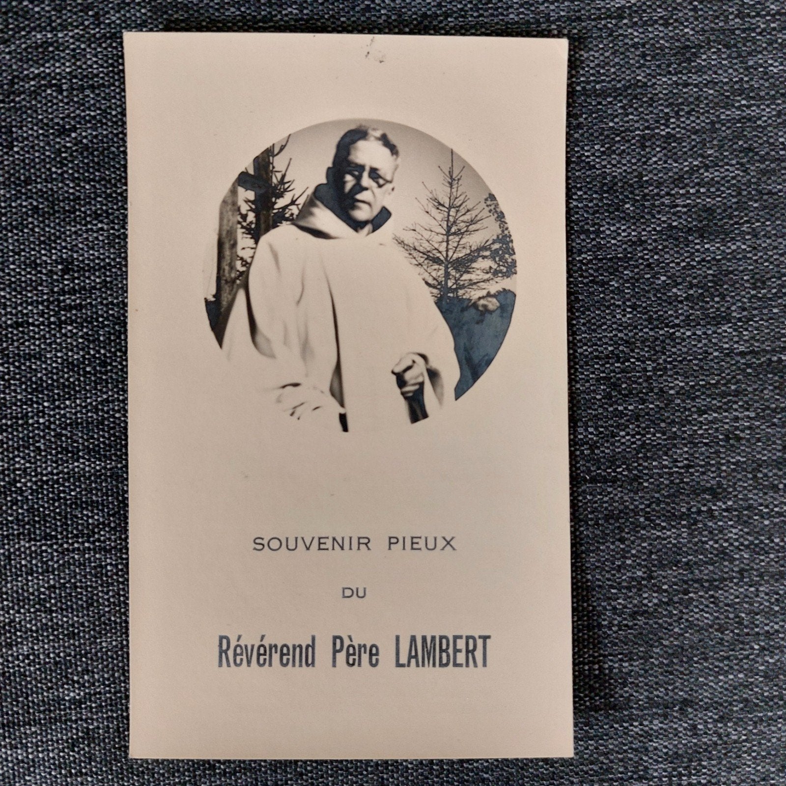 Bidprentje : Révérend Père Lambert + 1948, Boeken, Ophalen of Verzenden