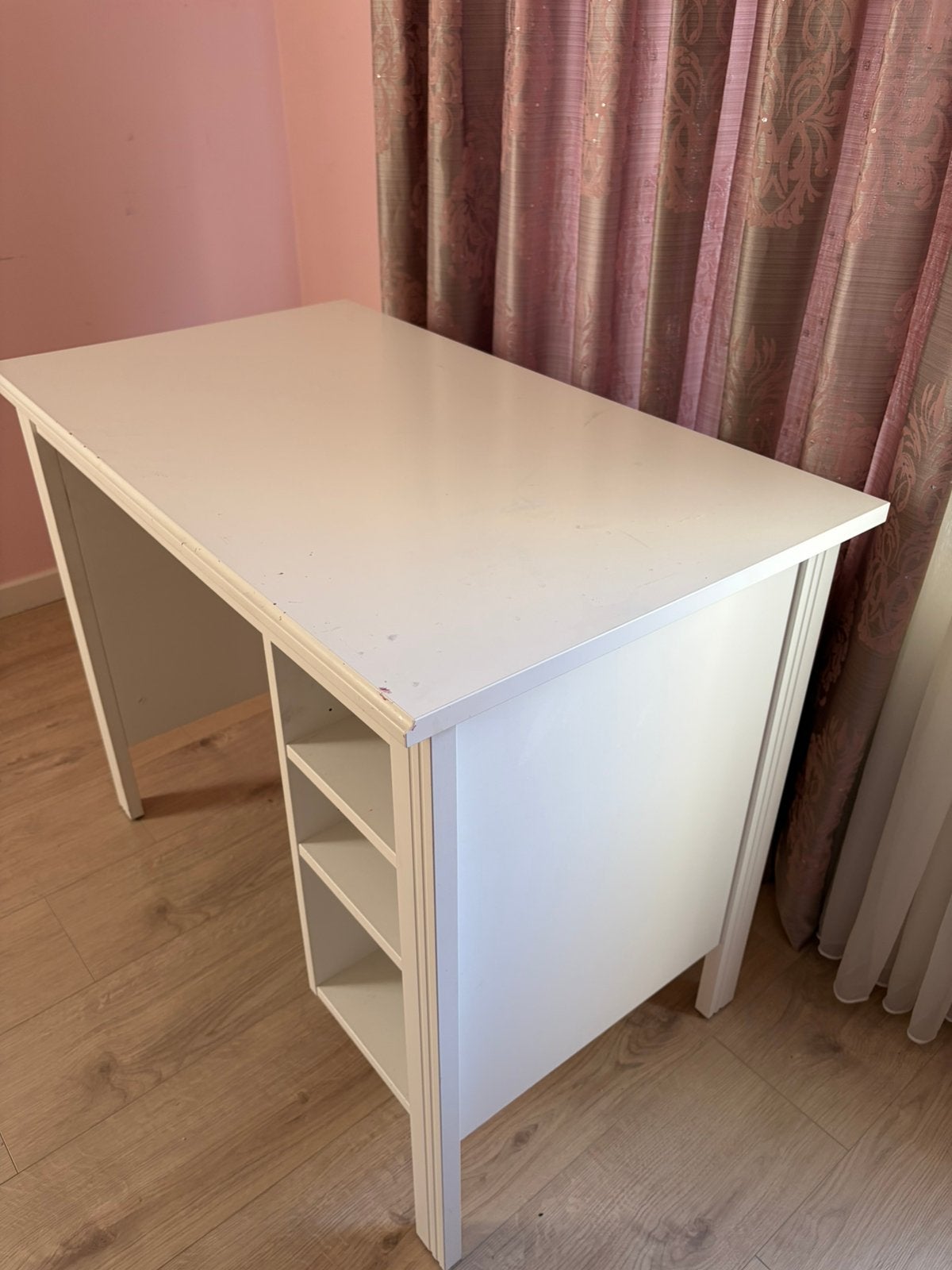Bureau blanc Ikea, Enlèvement, Comme neuf, IKEA, Blanc