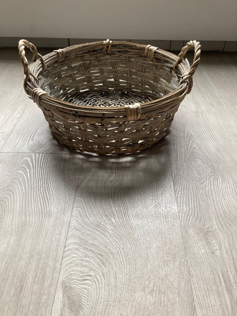 RIETEN MAND, Ophalen, Mand, Rond, Nieuw