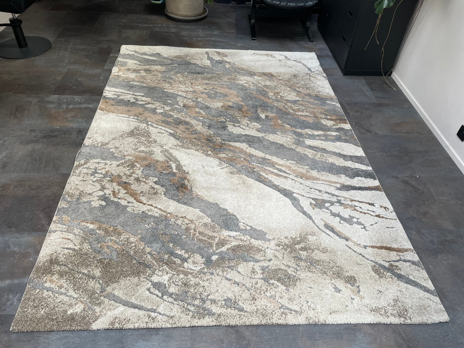Superbe tapis 200 x 290 cm - beige/marron, Enlèvement, Comme neuf, Beige