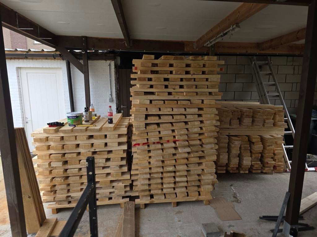 Constructiehout, Ophalen, Plank