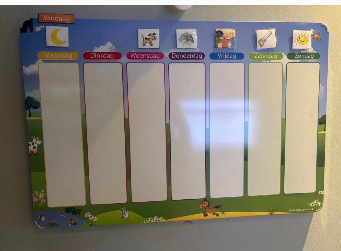 Magnetisch planbord, Ophalen, Zo goed als nieuw