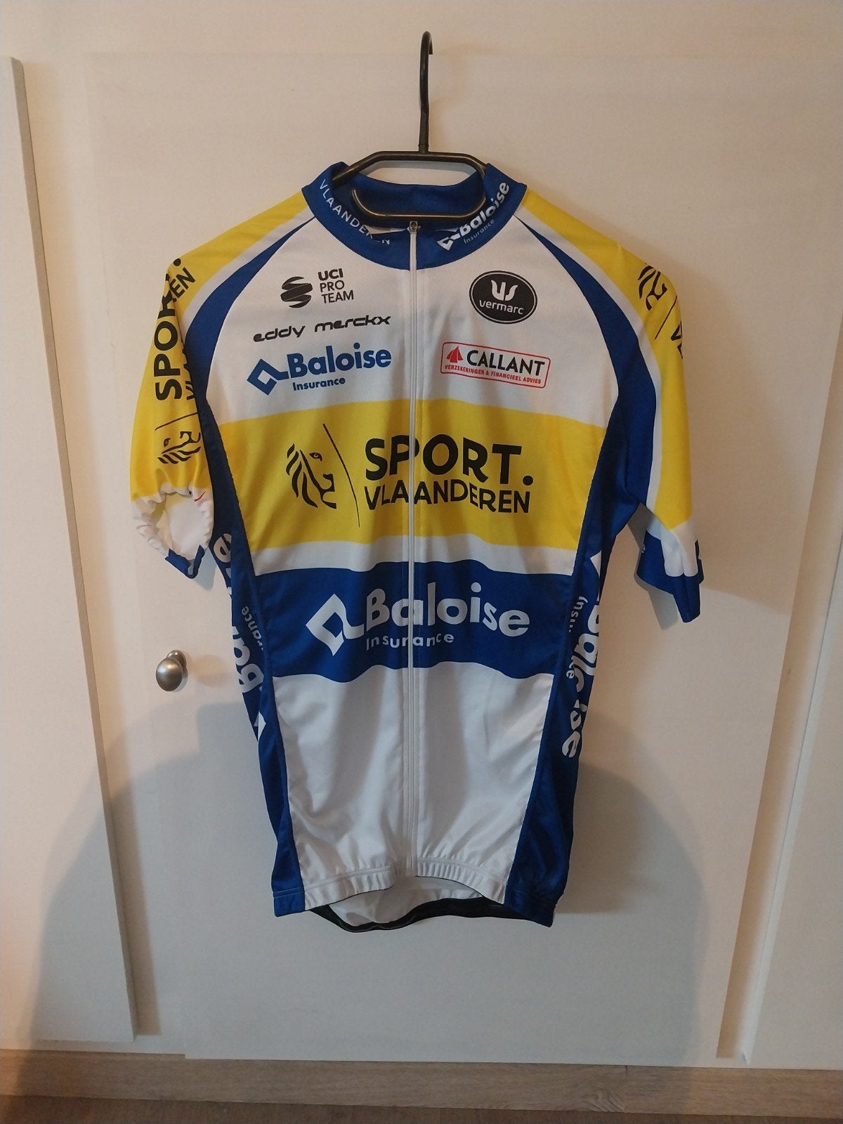 Wielertrui Sport Vlaanderen Baloise, Enlèvement ou Envoi, Comme neuf, Vêtements