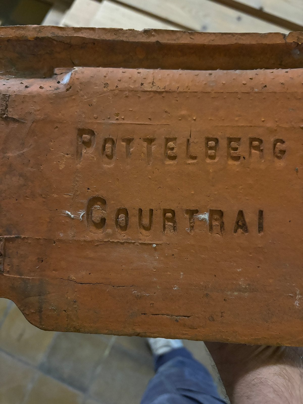170 tuiles Pottelberg en bon état, Bricolage & Construction, Enlèvement, Comme neuf, Tuiles