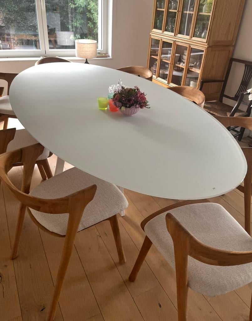 Table ovale indoor/outdoor de la marque Joli, Maison & Meubles, Tables | Tables à manger, 200 cm ou plus, Verre, Enlèvement, Utilisé