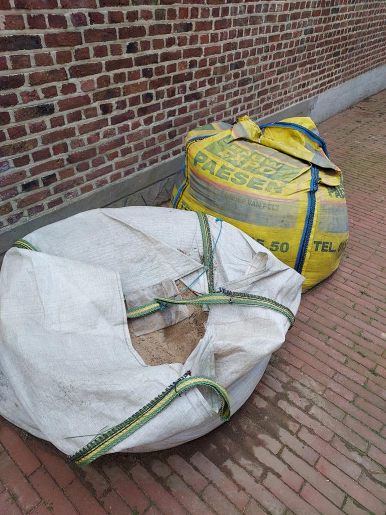 Rivierzand 2 big bags, Ophalen