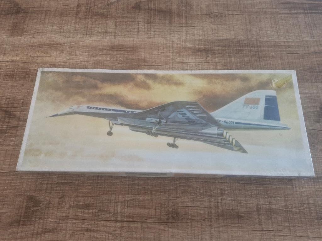 Flugzeug Modellbaukasten 1/100 Tupolev Tu-144, Overige merken, 1:72 tot 1:144, Nieuw, Ophalen of Verzenden