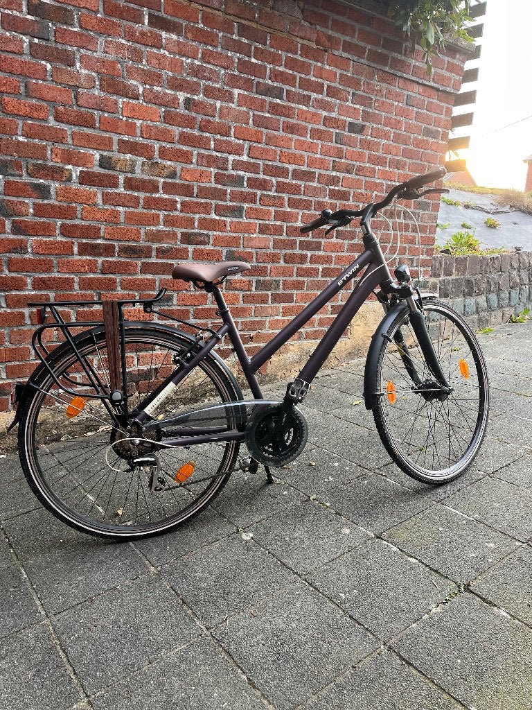 Vélo Femme BTwin, Velgrem, 47 tot 50 cm, Versnellingen, Zo goed als nieuw
