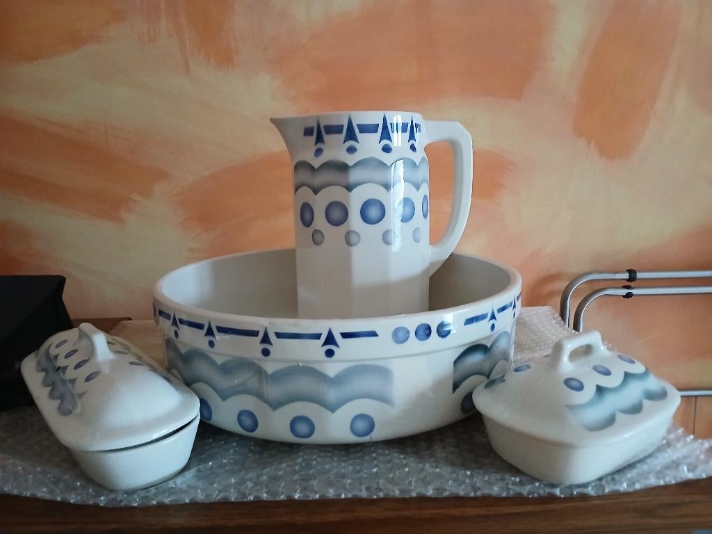 Toiletset in vintage stijl, Antiek en Kunst, Ophalen