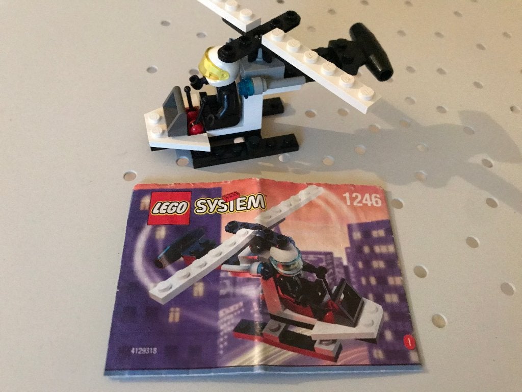 Lego Hélicoptère No 1246, Ophalen, Gebruikt, Lego, Inclusief instructies