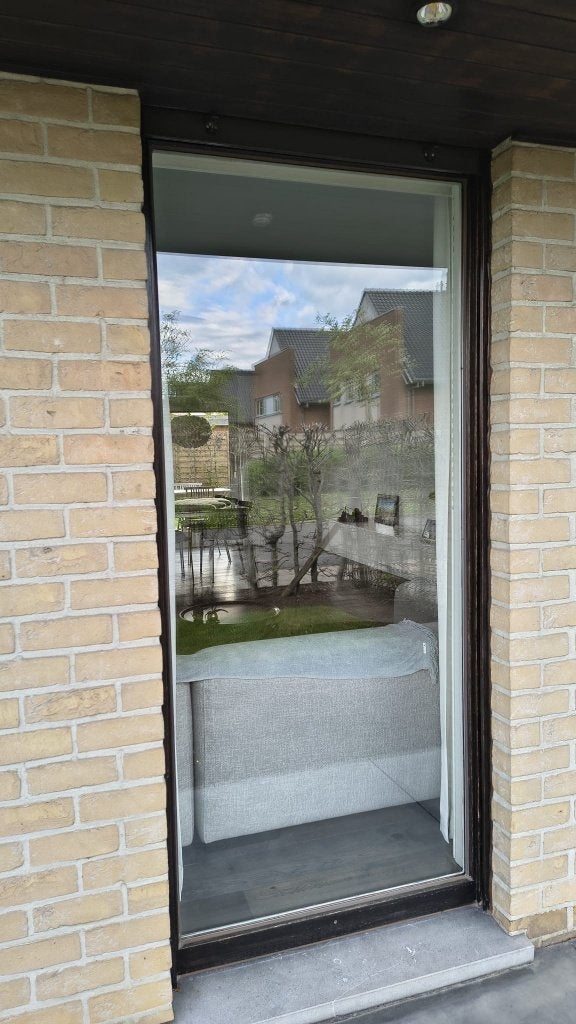 5 fenêtres à Meranti, Bricolage & Construction, Vitres, Châssis & Fenêtres, Utilisé, Fenêtre de façade ou Vitre, 160 cm ou plus