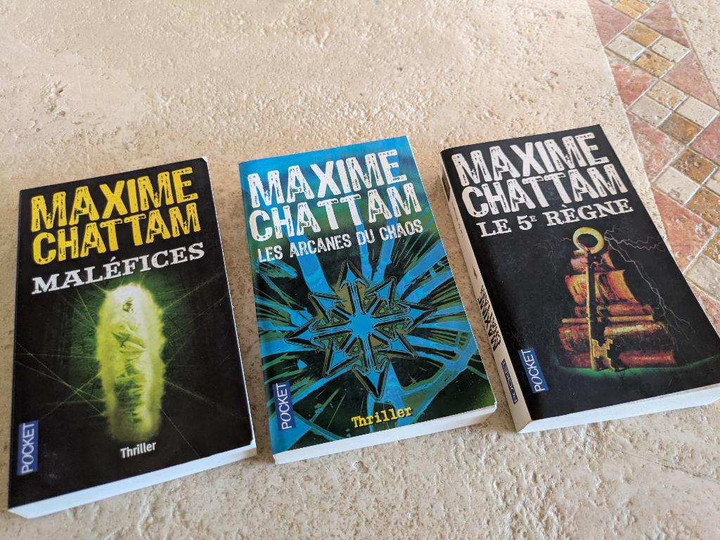 3 thrillers de Maxime Chattam (Pocket) pour 2,5€., Boeken, Thrillers, Maxime Chattam., Verzenden, Zo goed als nieuw, Amerika
