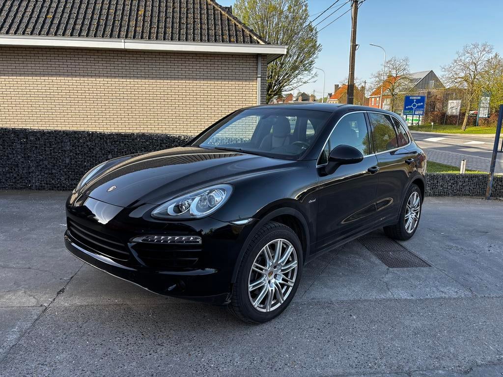 Porsche Cayenne 106dkm met schade, Auto's, Automaat, Zwart, Zwart, Leder