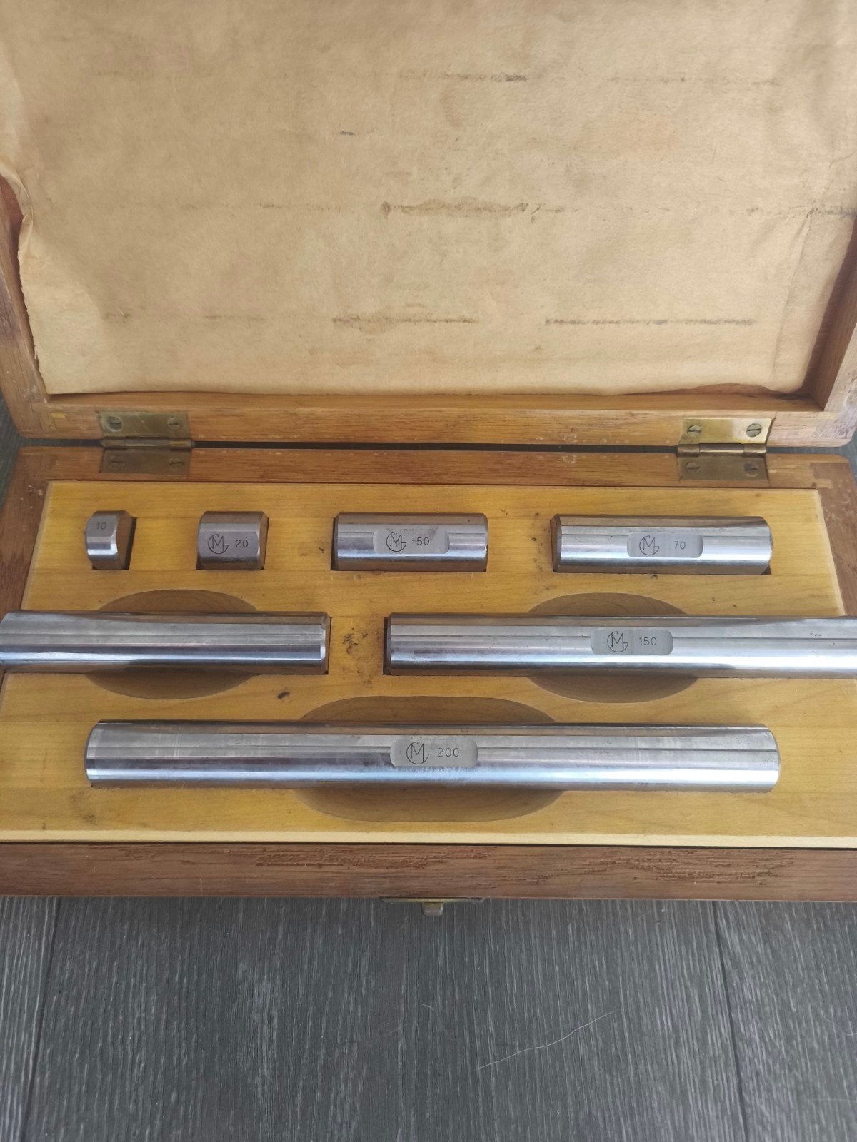 vintage cilindrische eindmaten in nieuwstaat, Bricolage & Construction, Instruments de mesure, Enlèvement, Neuf, Distance