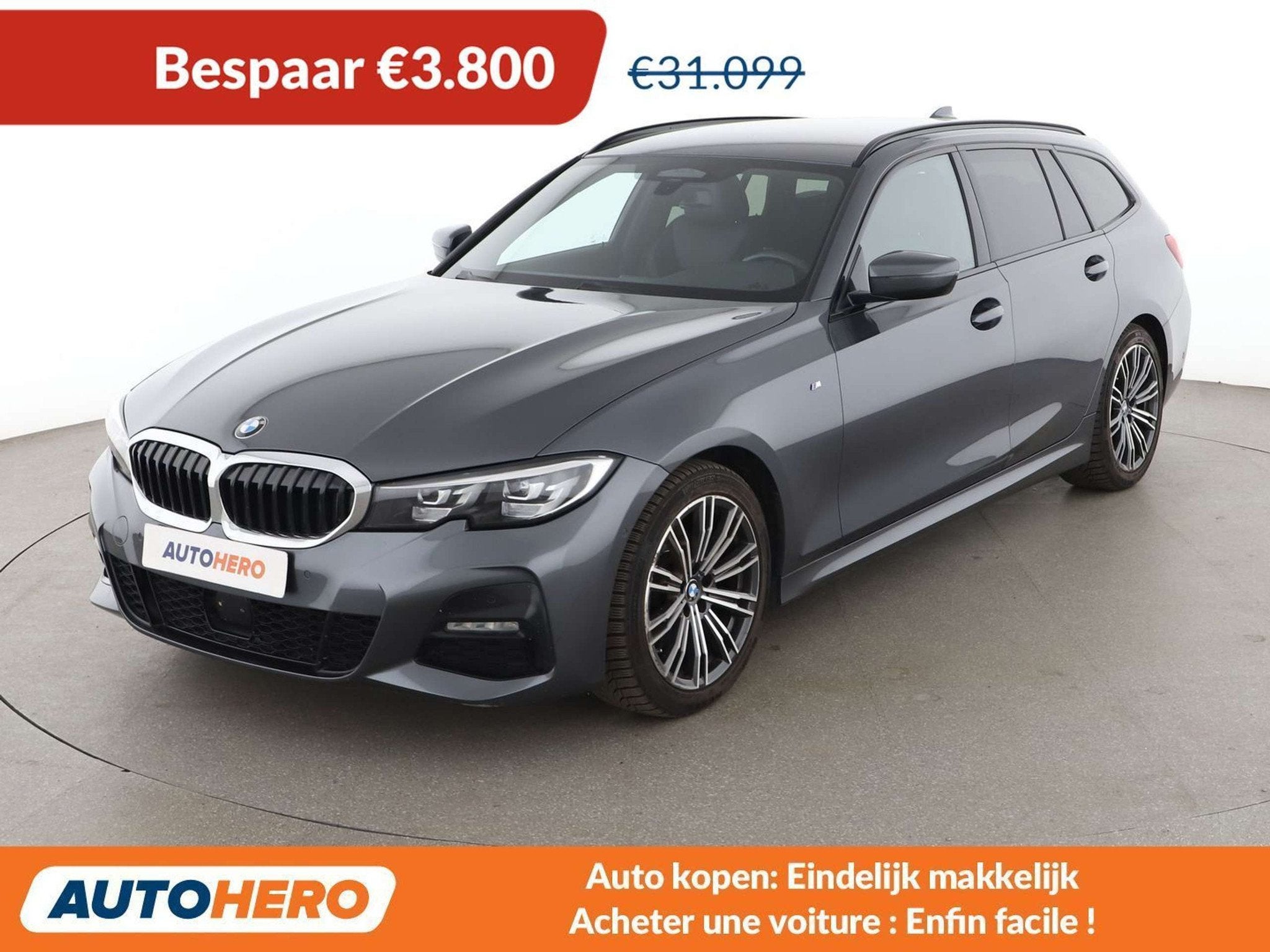 BMW 3 Serie 320 320d Mild-Hybrid M Sport (bj 2021), Auto's, BMW, Automaat, Achterwielaandrijving, Alcantara, Adaptive Cruise Control