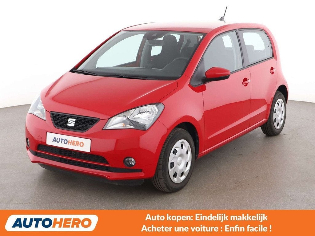 SEAT Mii Electric drive 61 kW (année de construction 2020), Autos, Seat, Rouge, 1160 kg, Mii, Noir