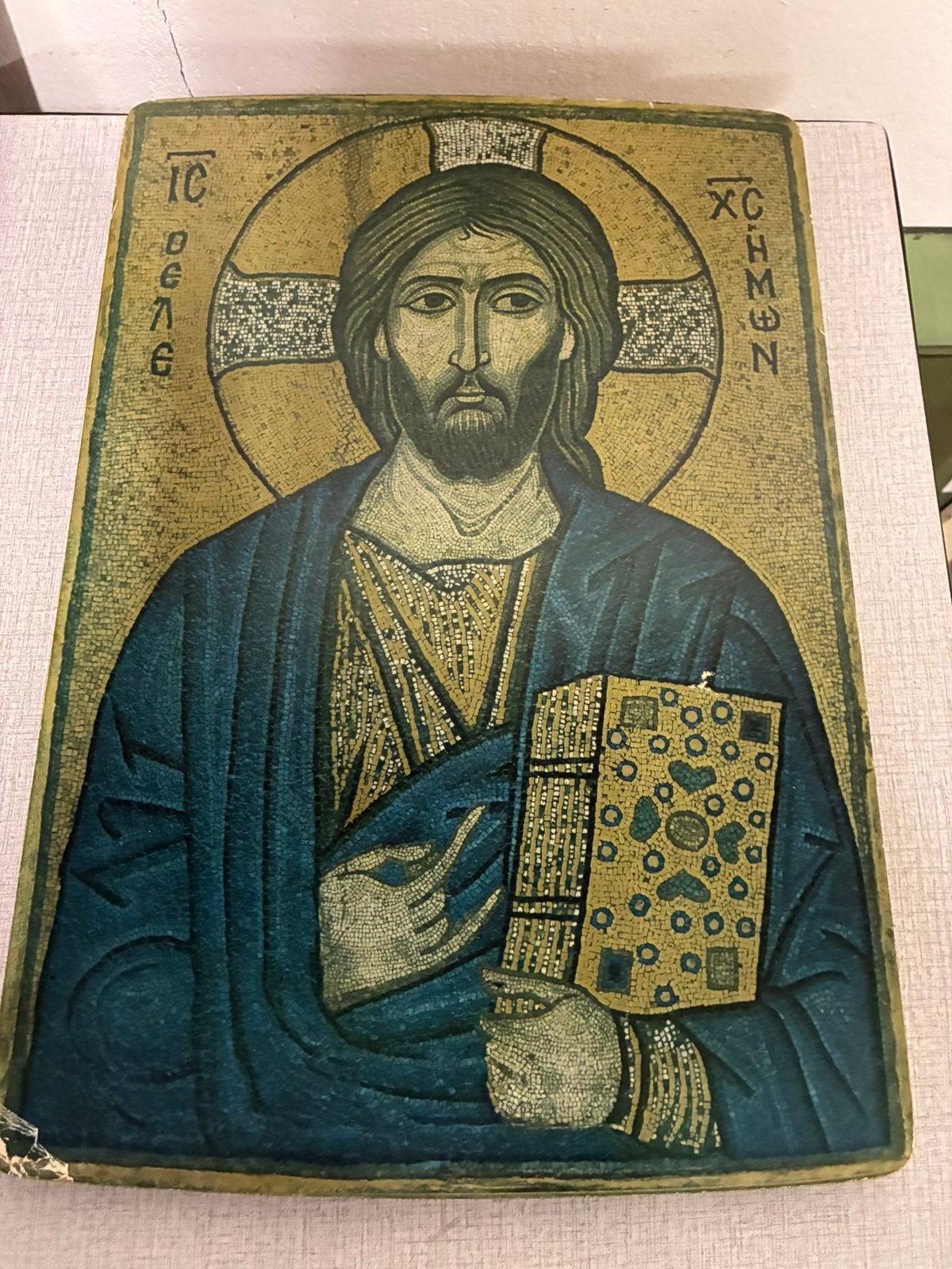 Grote icoon Christus der Erbarmer, Antiek en Kunst, Ophalen of Verzenden