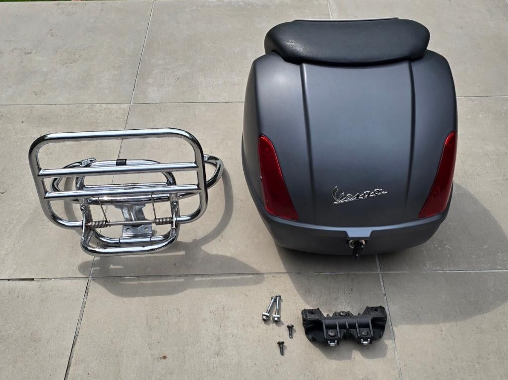 Topcase avec support pour Vespa GTS, GT et GTV, Enlèvement ou Envoi, Neuf