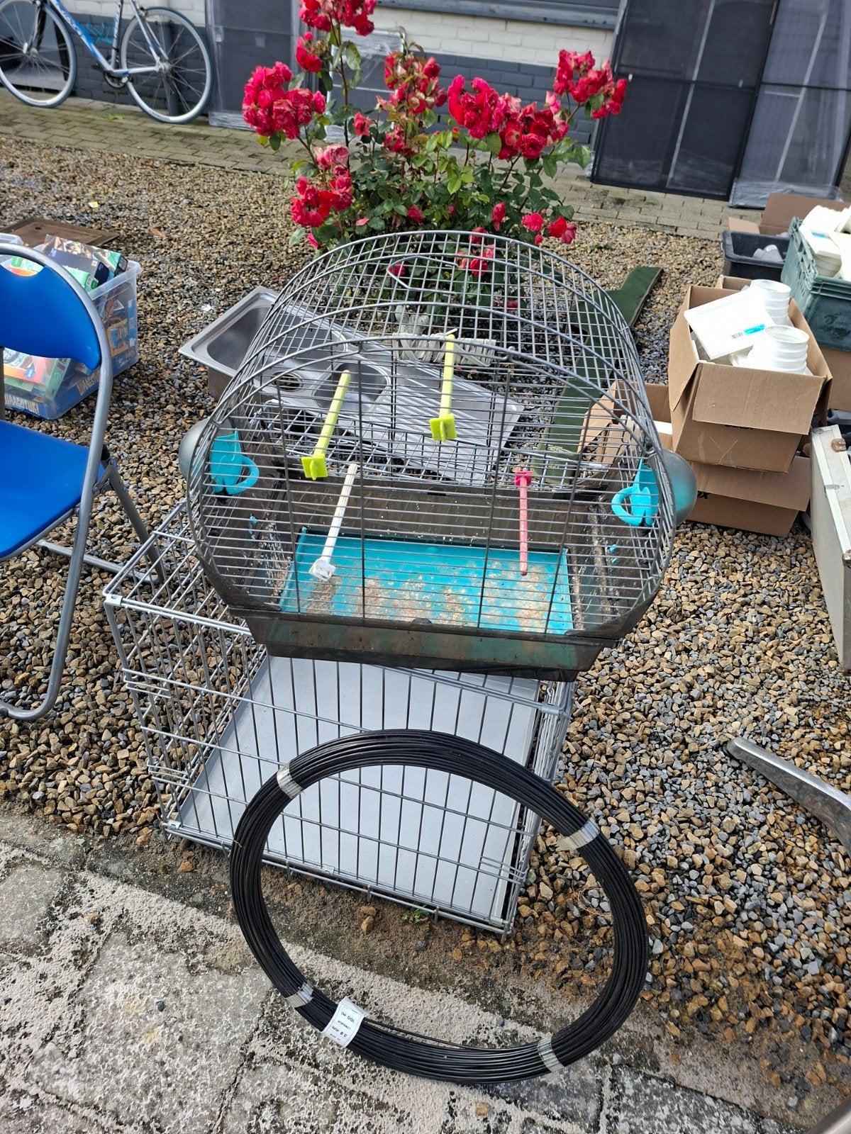 Vogelkooi, Ophalen, Vogelkooi
