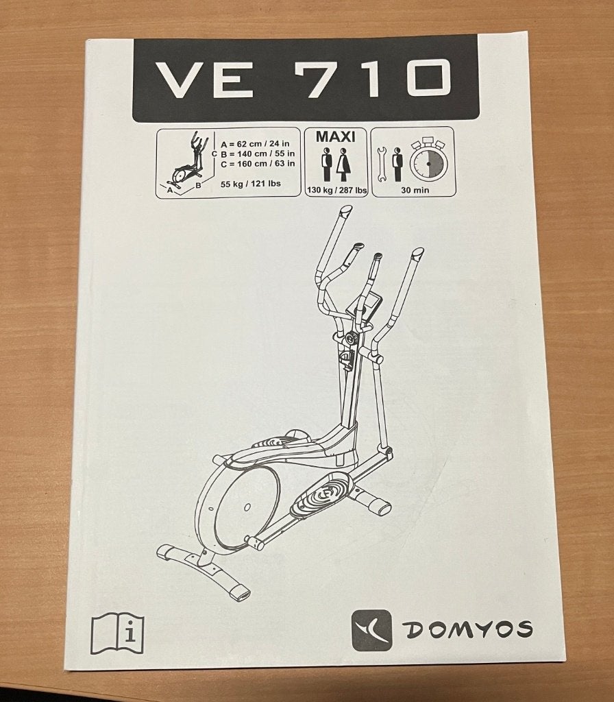 Vélo elliptique Domyos VE 710, Enlèvement, Utilisé, Jambes, Vélo elliptique