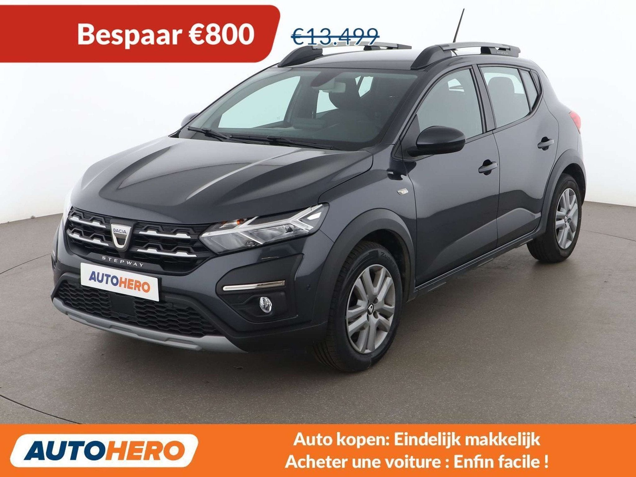 Dacia Sandero 1.0 TCe Stepway Comfort, Autos, Argent ou Gris, Achat, Euro 6, https://public.car-pass.be/vhr/ed9372b9-1437-4852-84b1-395ca4e859d3