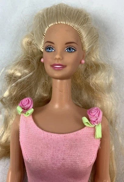 Mattel Barbie Rose Princess 2001 Pop Roze Jurk Vintage, Kinderen en Baby's, Verzenden, Zo goed als nieuw, Barbie