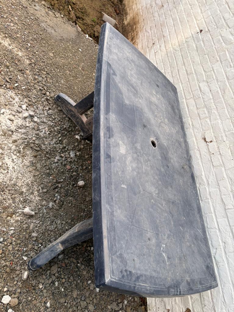 Tuintafel met stoelen, Tuin en Terras, Ophalen of Verzenden, Zo goed als nieuw