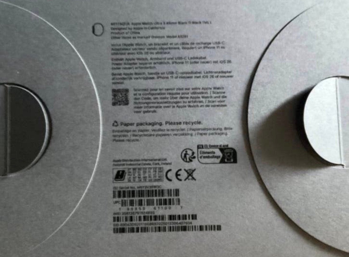 Apple iwatch ultra 3 black .. milanse band…, Ophalen