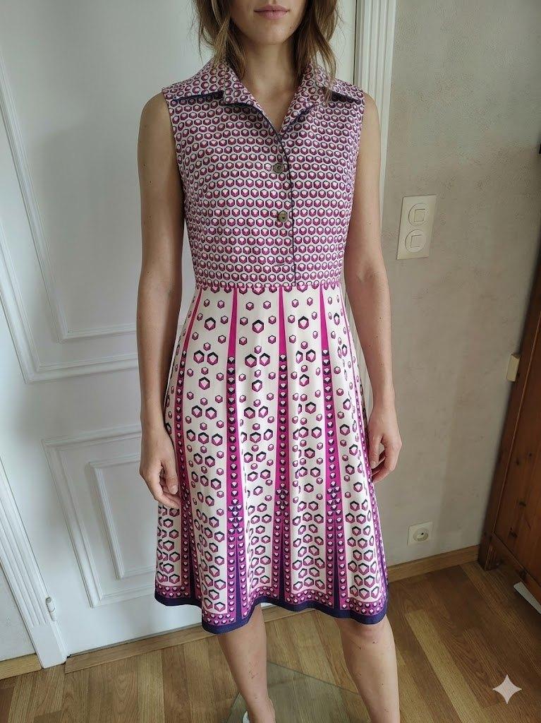 vintage mouwloze nette jurk, Vintage Dressing, Verzenden, Maat 36 (S)
