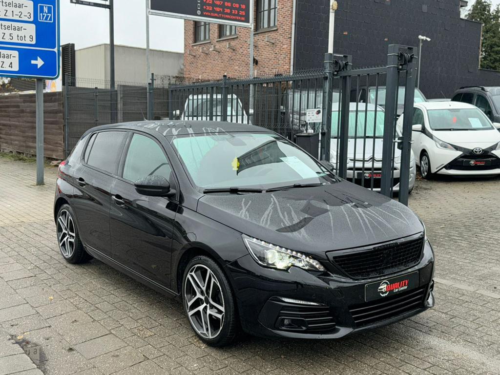 Peugeot 308 Gtline Black Edition 2019 131dkm Automaat Pano, Auto's, Peugeot, Testrit aan huis, Stof, Xenon verlichting, Euro 6