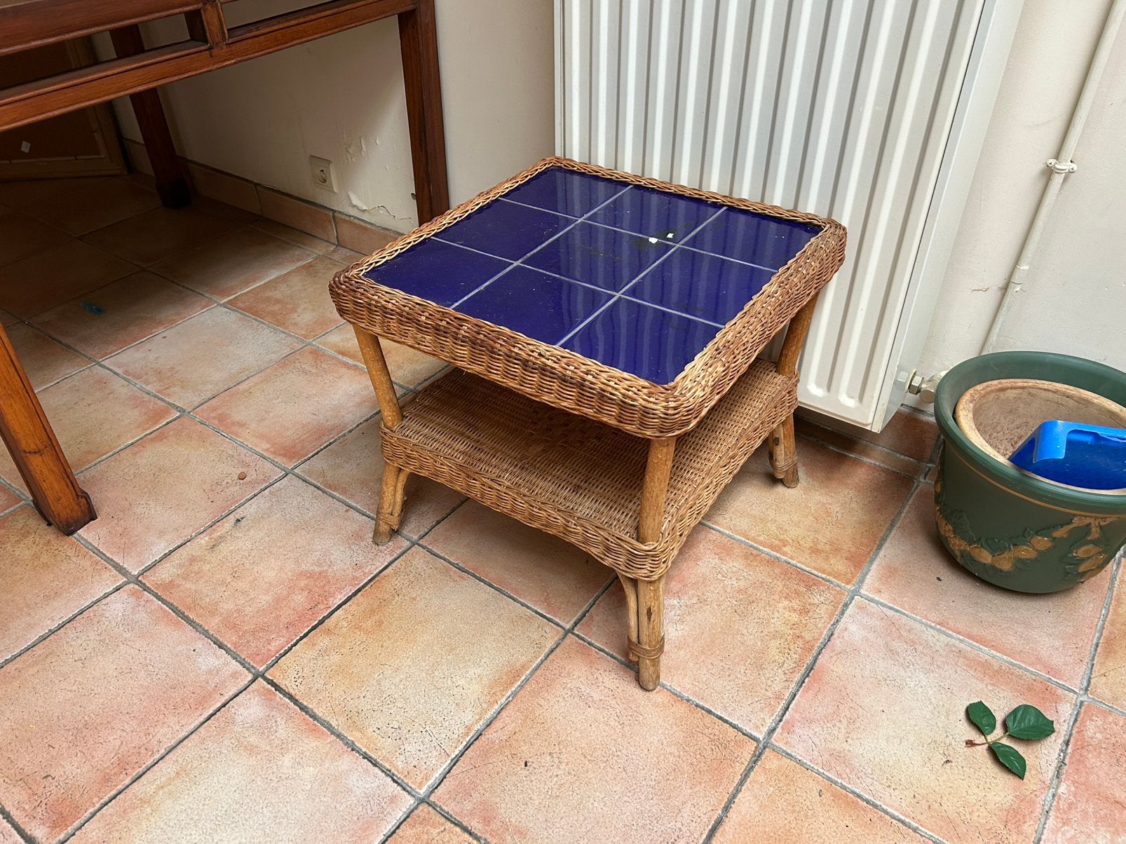 Petite table d’appoint, Enlèvement, Utilisé, Bleu