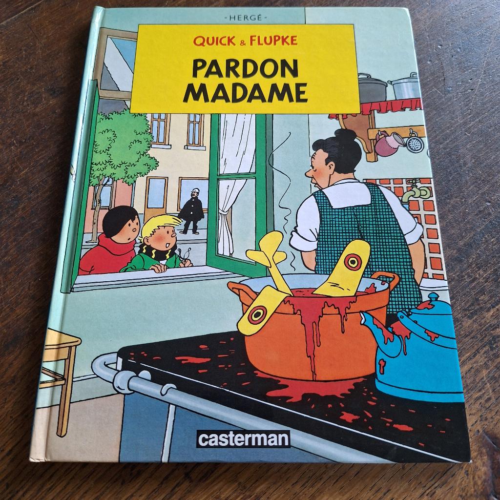 quick & flupke pardon madame hergé, Envoi, Utilisé, Hergé