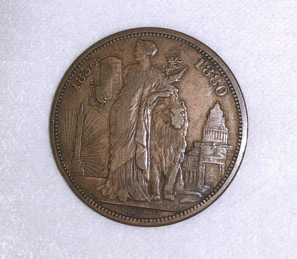 munt module 1880, Postzegels en Munten, Ophalen of Verzenden, Overig, Losse munt
