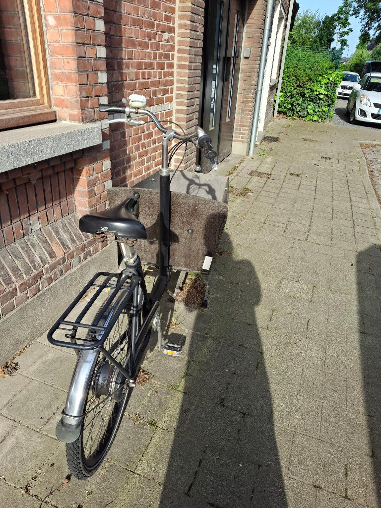 Bakfiets nl cargo long, Fietsen en Brommers, Gebruikt, Huif, 2 kinderen, Schijfrem