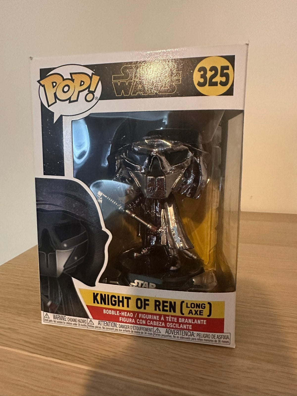 Funko Pop. Star wars Knight of ren (long axe) 325 ongeopend, Verzamelen, Ophalen of Verzenden, Zo goed als nieuw
