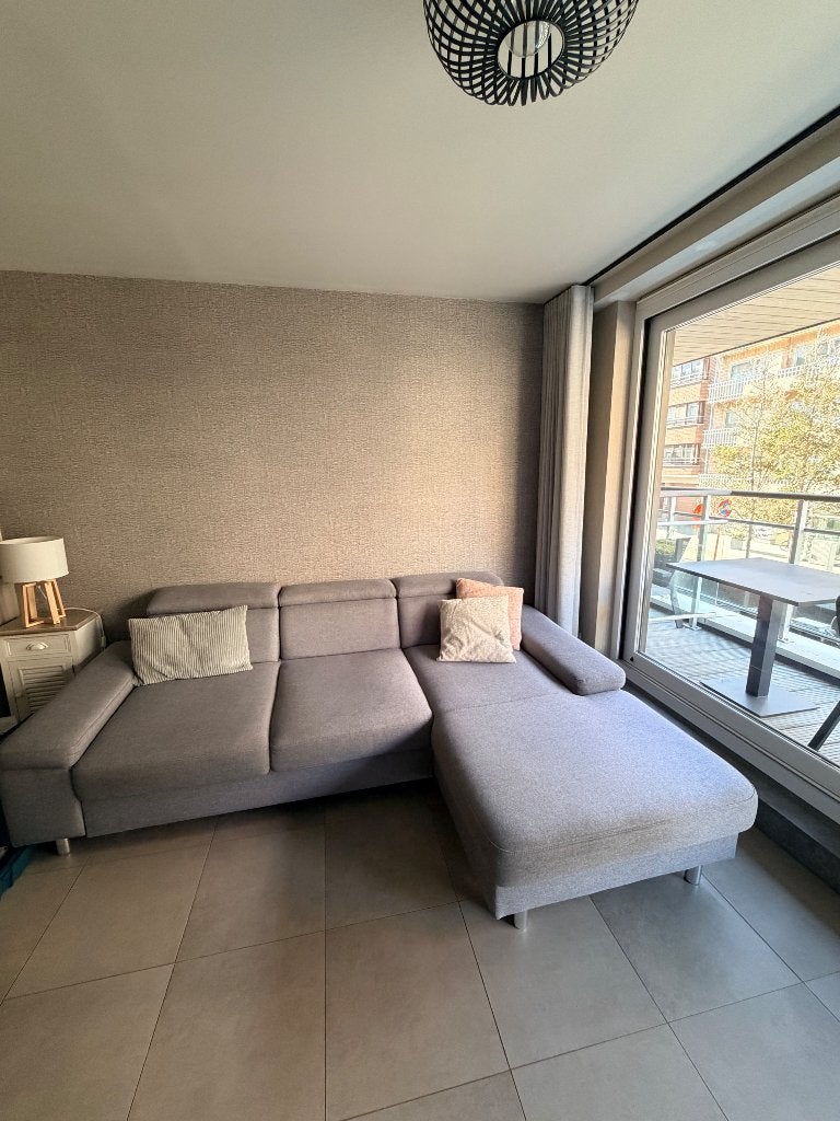 Mooie zetel met slaapfunctie, Huis en Inrichting, Ophalen, Zo goed als nieuw, Stof, Modern