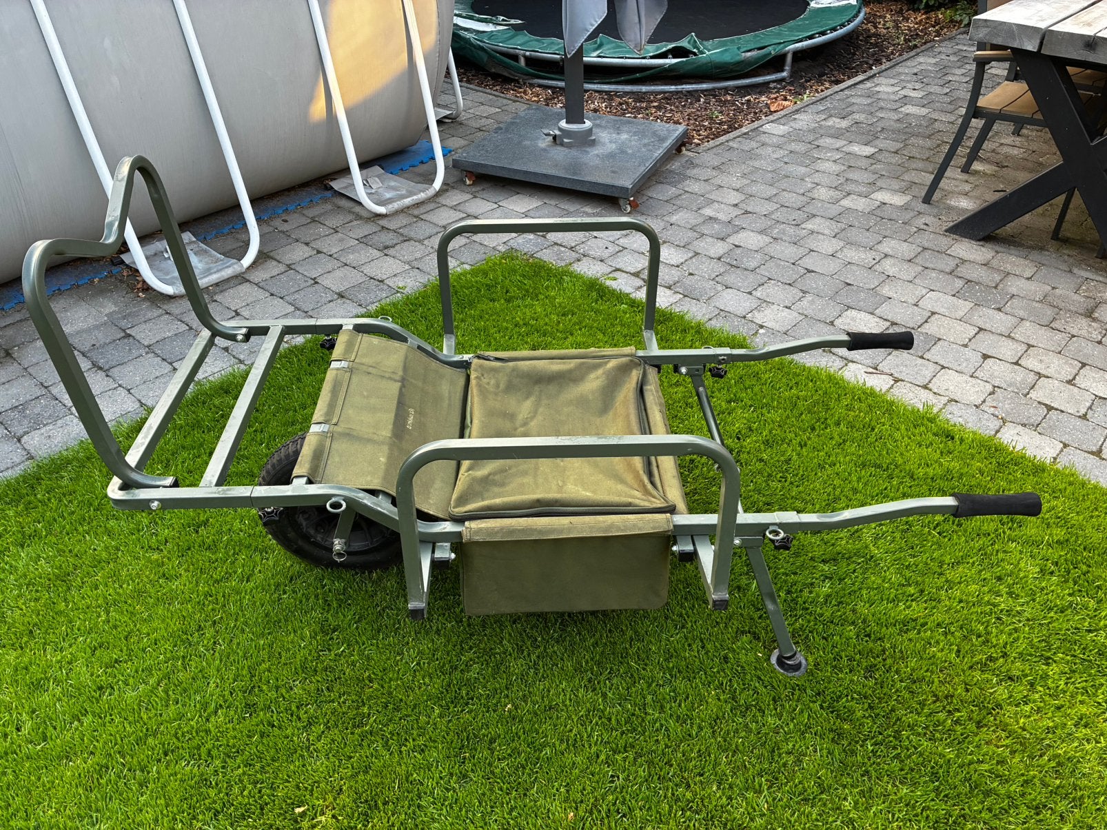 Trakker degelijke transportkar, Ophalen, Gebruikt