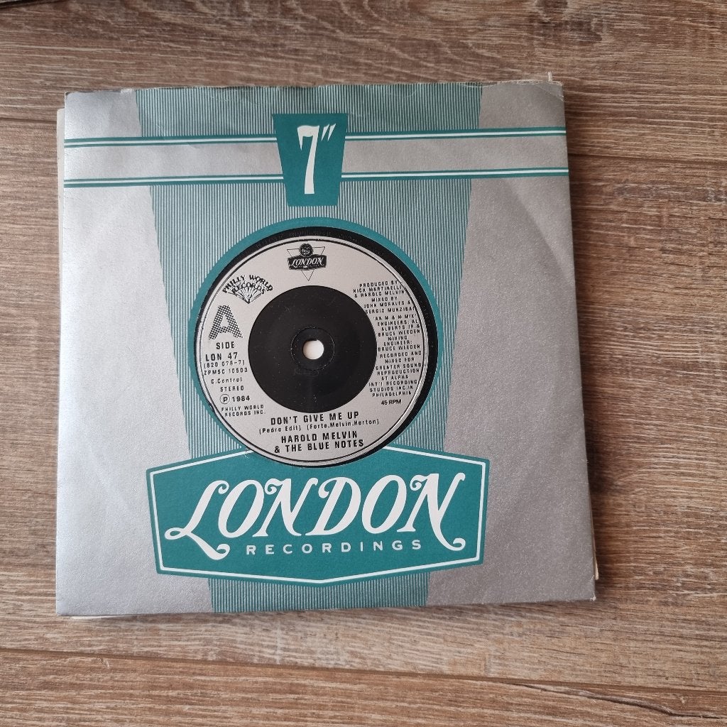 7" Harold Melvin And The Blue Notes – Don't Give Me Up, CD & DVD, Enlèvement ou Envoi, Utilisé, 7 inch, R&B et Soul