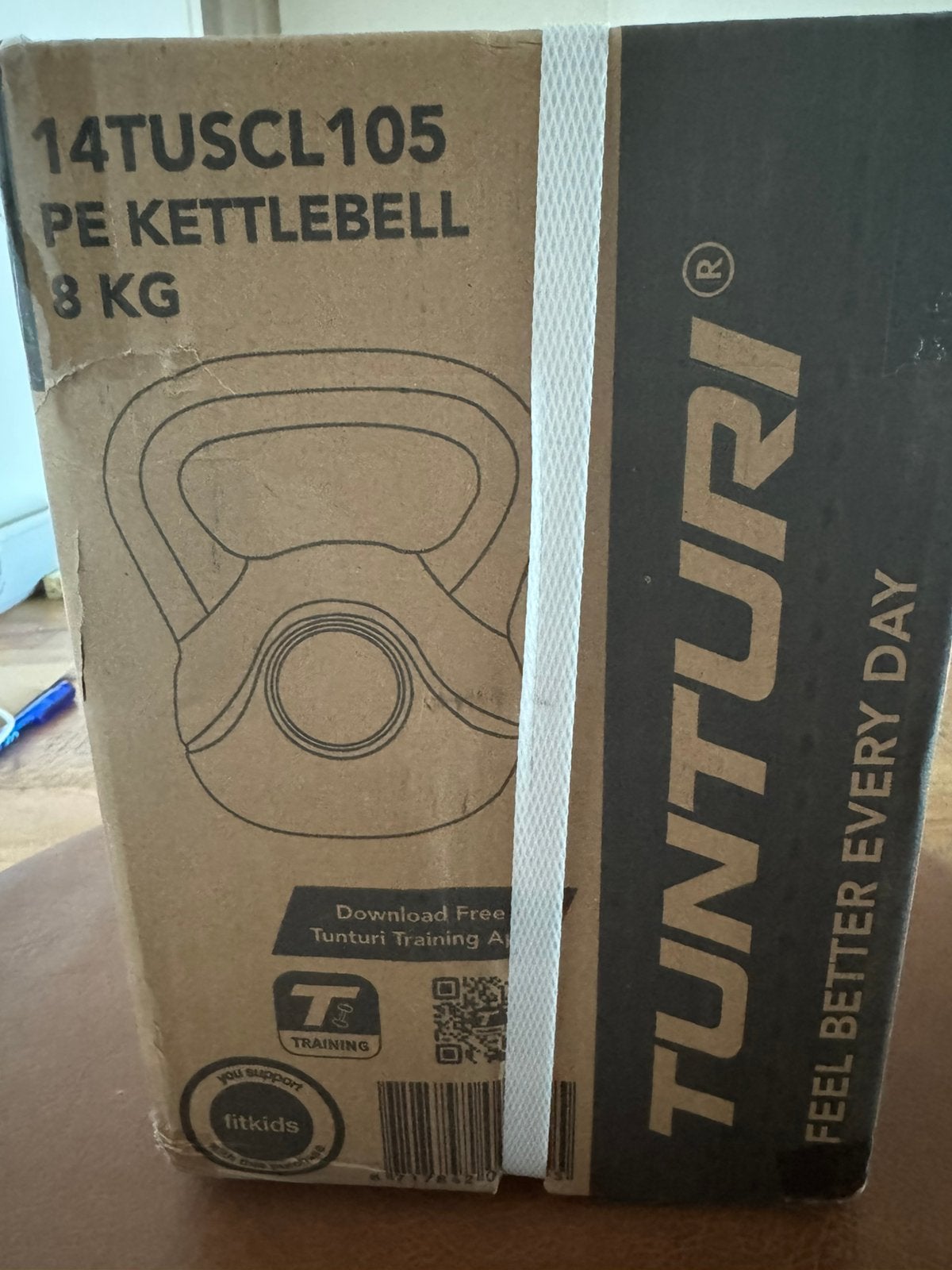 2x Tunturi PVC Kettle Bell - Kettlebell - 8 kg, Enlèvement, Neuf, Kettlebell
