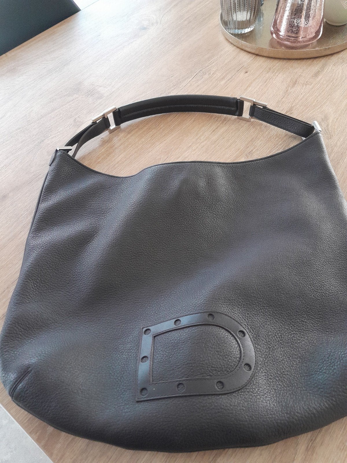 grote delvaux handtas, Handtassen en Accessoires, Ophalen, Zo goed als nieuw, Bruin, Handtas