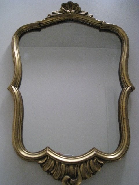 Miroir à bord doré et sculpté, Antiquités & Art, Antiquités | Miroirs, Enlèvement