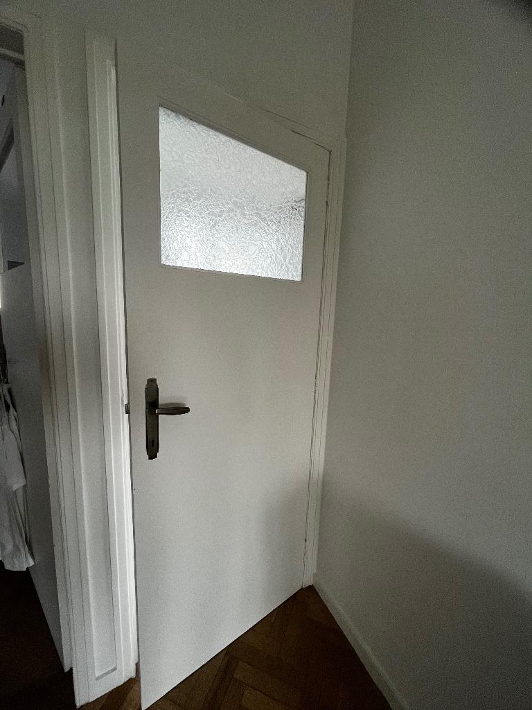 Paire de Portes Double + 4 Porte Simple: Années 40 /Art Déco, Enlèvement, 80 à 100 cm, Verre, 200 à 215 cm