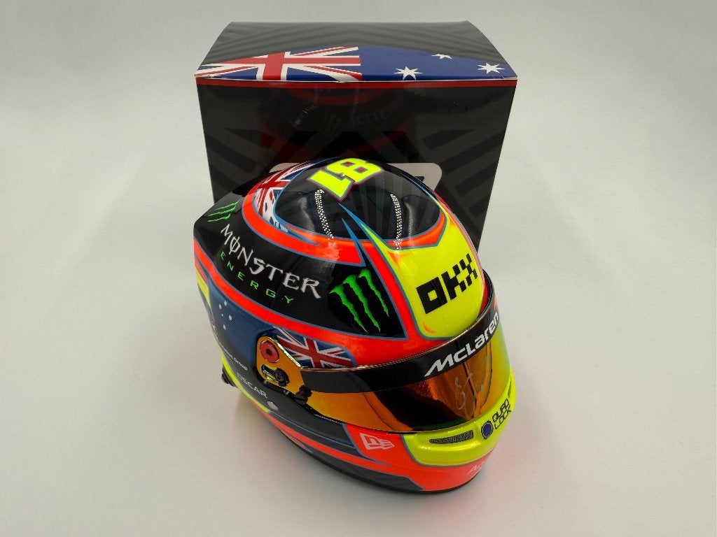 1/2 casque helmet F1 Piastri 2025 (McLaren) signé, Enlèvement ou Envoi