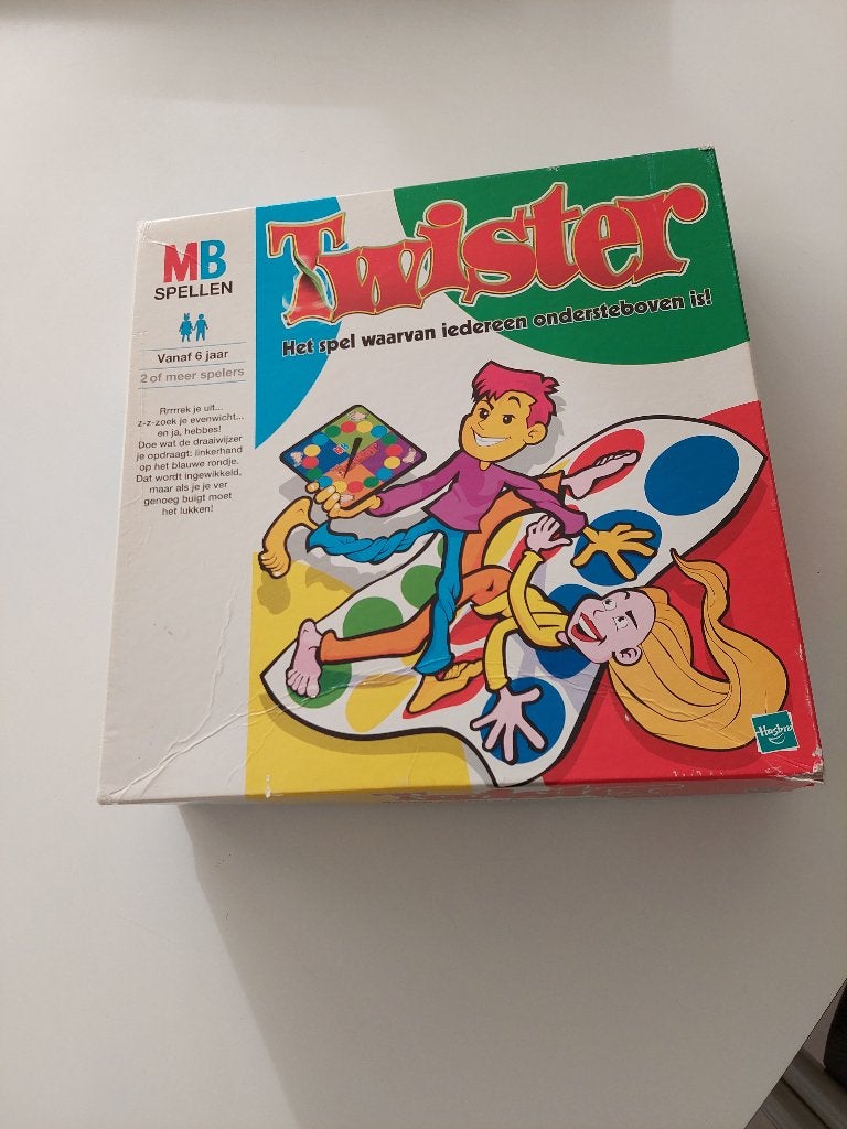 Twister, jeu au sol, Hobby & Loisirs créatifs, 1 ou 2 joueurs, Enlèvement ou Envoi, Utilisé, MB spellen