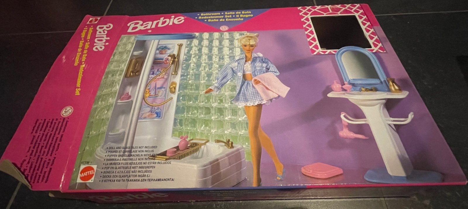 Originele Barbie badkamer Mattel 1998, Ophalen, Zo goed als nieuw, Barbie